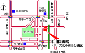 中川図書館地図
