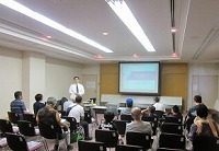 皆さん熱心に聴いてくださいました。(港図書館講演会「あおなみ線をSLが走った~あの興奮をもう一度!~」)