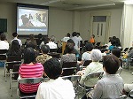 皆さん熱心に聴いてくださいました。（名東図書館　名古屋市図書館90周年記念講座 「リアルな出会いで人生みるみるうちに変わる！～読書会のすすめ～」）