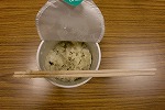 お菓子が美味しいポテトサラダに変身!(徳重図書館 緑区制50周年記念・防災講座「『いのちをまもる』おはなしと防災グッズ作り」)