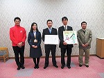 贈呈式：名古屋天白支店のみなさん　ありがとうございます（大東建託株式会社様図書贈呈式・記念おはなし会　天白図書館）