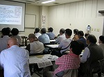 講演会の様子富田図書館　地域講演会「富田地区の庄内川河道変遷）