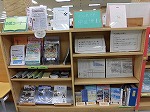 中区コーナー・展示の様子（鶴舞中央図書館　中区・昭和区コーナーの展示内容が新しくなりました）