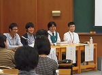 登壇者4人（鶴舞中央図書館　ブックマークナゴヤ2017関連イベント「トークショー　『なごやじまん』があなたに届くまで」を行いました）