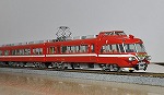 展示模型名鉄7000（熱田図書館　熱田区制80周年記念展示「熱田で生まれた車輌たち～鉄道模型展示と解説～」）