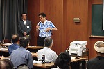 名古屋市長にもお越しいただきました（鶴舞中央図書館　講演会「旧尾張藩士が開拓した北海道八雲　～徳川さんと木彫り熊～」を行いました）