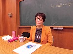 林香織さんです。（鶴舞中央図書館　「翻訳家に聞く！知っておきたい翻訳事情」を行いました）