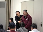 熱田区体育協会森川会長あいさつ（熱田図書館　第1回熱田区スポーツ教養講座「「オリンピック」ってなんだろう？」を行いました）