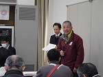 熱田区体育協会森川会長あいさつ（熱田図書館　「子どもたちの「やる気」を引き出す魔法のことば」を行いました）