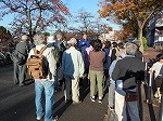 遺跡見学：山崎川のほとりにて（瑞穂図書館　「瑞穂区の遺跡を知ろう！　～縄文時代の村　大曲輪遺跡を中心に～」を行いました）