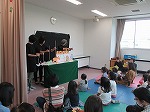 ペープサート。「ブレーメンのおんがくたい」（山田図書館　「やまだとしょかんまつり」を行いました）