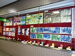 展示の様子（南図書館「南区特別支援学級児童生徒作品展」）