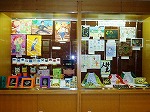 展示の様子（南図書館「南区特別支援学級児童生徒作品展」）"