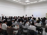 投票の様子（東図書館　「東区高校生ビブリオバトル2019」）