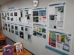 東海豪雨パネル展示の様子（山田図書館　パネル展示「東海豪雨、その時あなたは」）