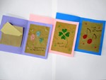 中村図書館「紙ししゅうでメッセージカードをつくろう」の写真4
