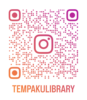 「名古屋市天白図書館Instagram」QRコード