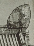 当時の金鯱は金網つき（熱田図書館　「昭和の柿木金助事件から80年～名古屋城と鯱と泥棒の本～」）