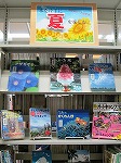 展示の様子（志段味図書館　「本を片手に夏を楽しむ」）