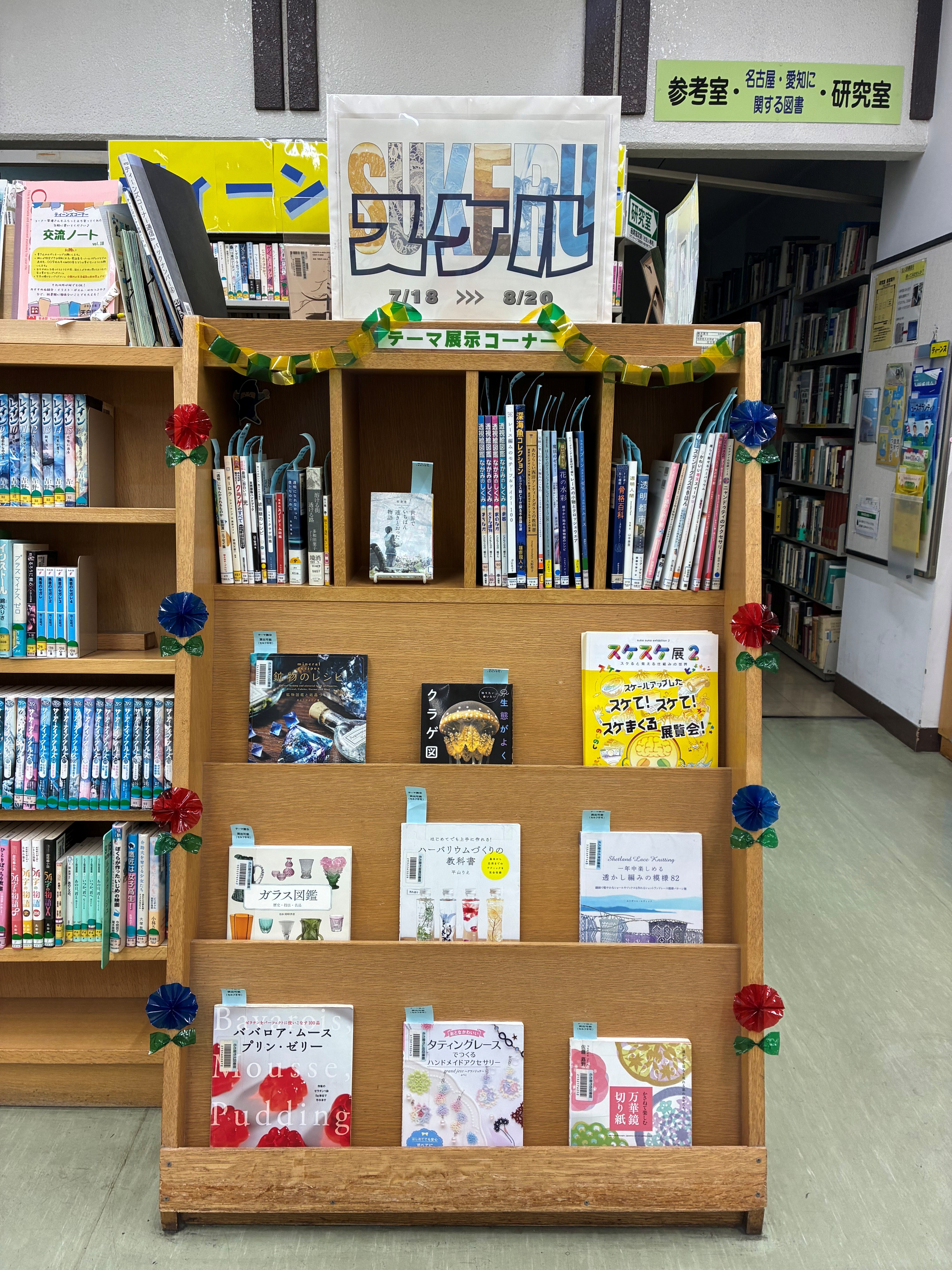 天白図書館 「スケル」資料展示の写真