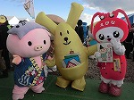 「あゆコロちゃん」「えび～にゃ」（ヨンデルー：「ゆるキャラ(Ｒ)グランプリ2014 in あいち セントレア」）