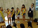 おはなし会。てあそびうたもたのしんでやれました。（みなみ図書館　「子ども図書館大使」）