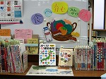 展示の様子（とみだ図書館　「食で育むみんなの体」）