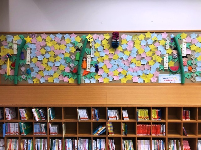 あつた図書館 「たなばたかざりができました!」の写真1